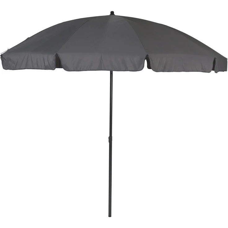 greemotion Terrassenschirm aus Stahl mit Schirm in Anthrazit, UV35+, Ø 240 cm