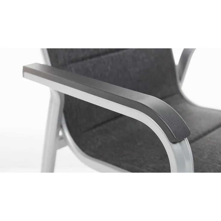 Kettler Stapelsessel Basic Plus padded silber/anthrazit Stapelstuhl 69,5x65,5x99 cm – Bild 6