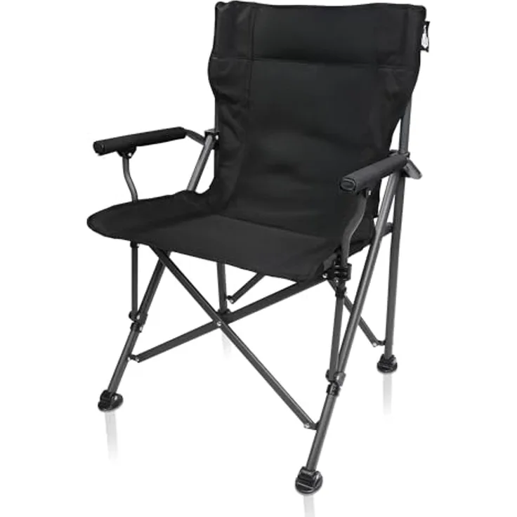yourGEAR Faltstuhl your GEAR Campingstuhl Pesaro - gepolsterter Faltstuhl 3D Mesh 160kg
