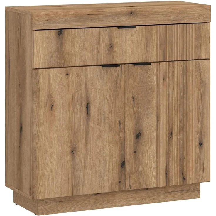 Schuhschrank >DELAMAR< in Coast Evoke Eiche Dekor - 88,2x92,5x39,6 (BxHxT) – Bild 1