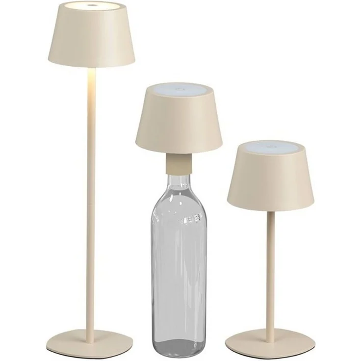 Northpoint LED Tischleuchte LED Akku Tischlampe Flaschenleuchte 3in1 45cm warmweiß – Bild 4