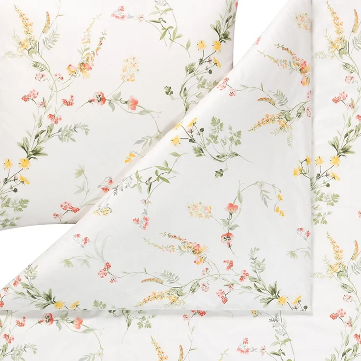 Estella Interlock Jersey Bettwäsche Tanja 6531-710 gelb floral 135x200 – Bild 4