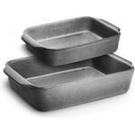 Springlane Auflaufform Keramik Misty Cliff in verschiedenen Größen, Steingut, spülmaschinengeeignet, backofen- & mikrowellenfest