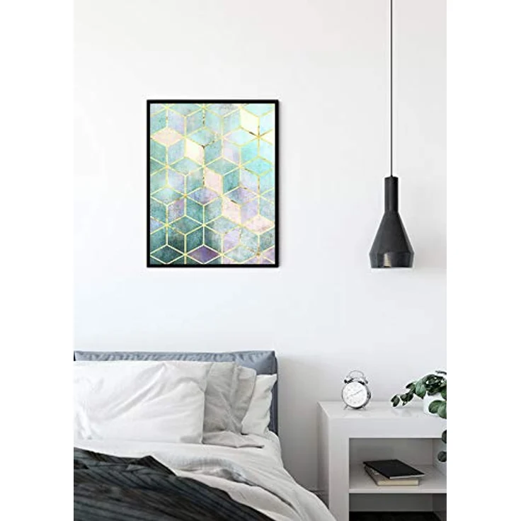 Komar Mosaik Verde Wandbild, Poster 50 x 70 cm, fotorealistischer Kunstdruck ohne Rahmen, PVC-frei, Made in Germany – Bild 3