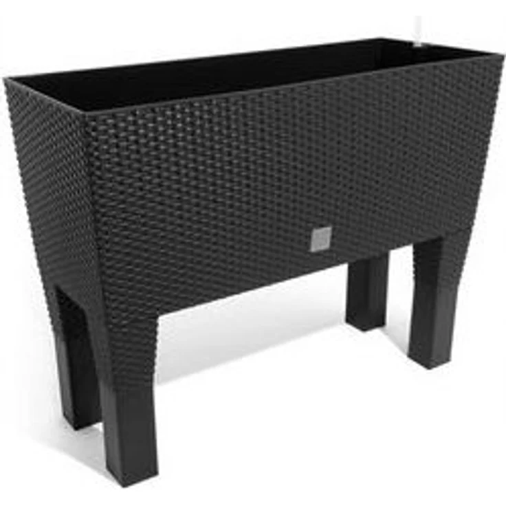 Blumenbank mit Füßen "Rato Case High" 60x25x46cm Rattan Hochbeet Pflanzen – Bild 4