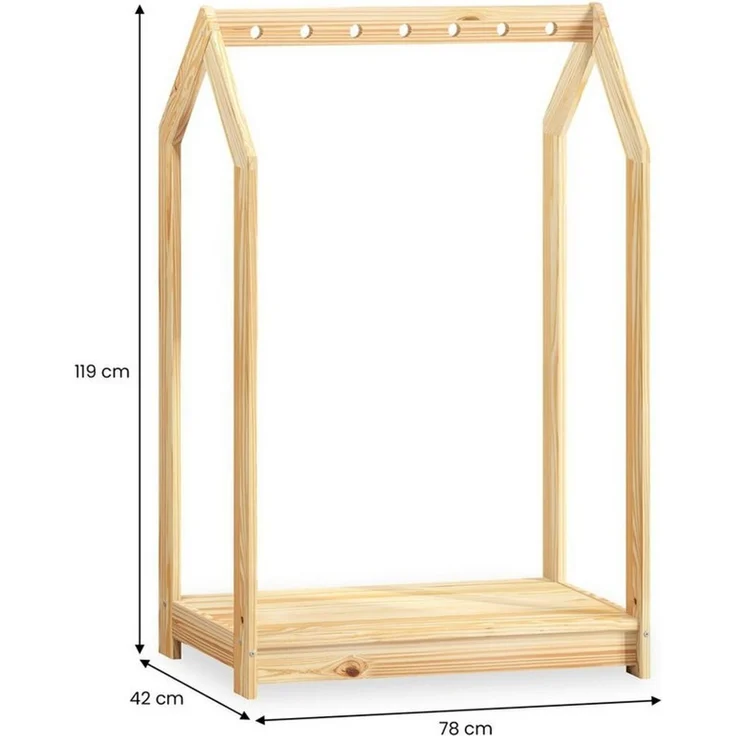 IDIMEX Kinderkleiderschrank SALLY Kinderkleiderständer kinderzimmer Garderobe Kindermöbel – Bild 3