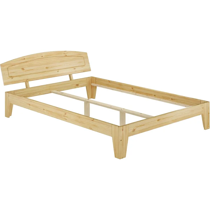 Bettgestell Kiefer natur Massivholzbett Doppelbett 140x200 Futonbett ohne Zubehör 60.63-14 oR