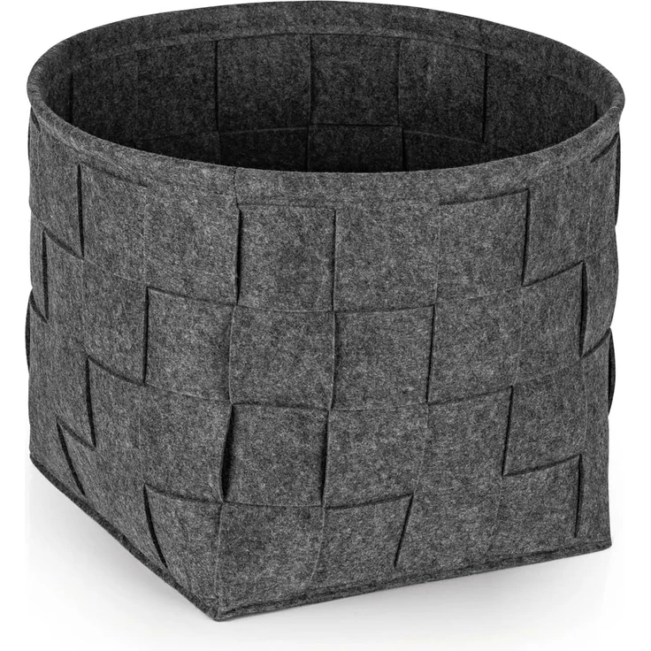 N8WERK Aufbewahrungskorb Filz 32x32x32cm dunkelgrau