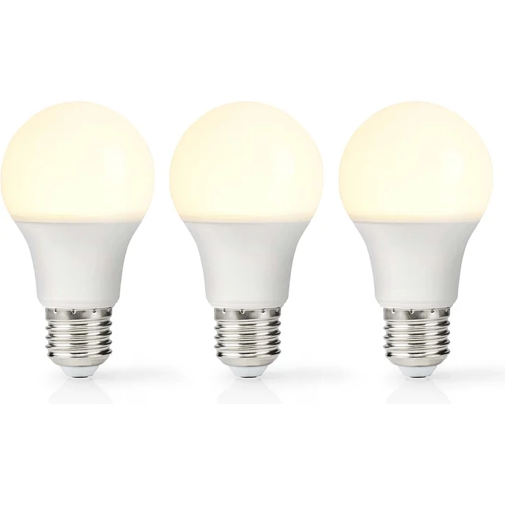 LED-Lampe E27 | A60 | 8.0 W | 806 lm | 2700 K | Warmweiss | Retro Style | Matte lampe | 3 Stück – Bild 1