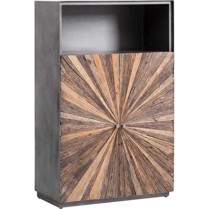 Highboard Derby rustikales Altholz mit Metall