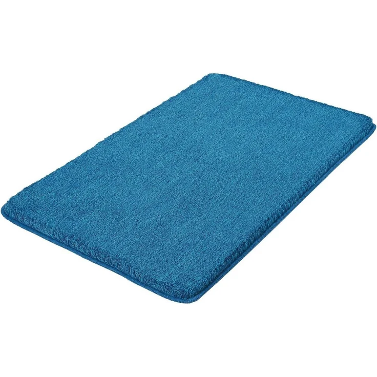 Kleine Wolke Badematte Kleine Wolke Badteppich RELAX LBH 120 x 70 x 3 cm blau Badematte – Bild 1