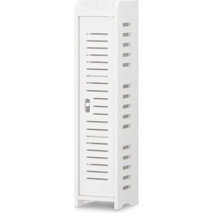 Dripex Midischrank Badezimmerschrank, Badschrank schmal, Toilettenschrank weiß