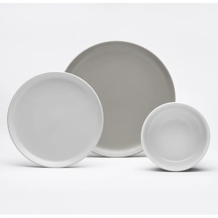 Geschirr-Set >Stockholm< (16-tlg.) in sand und taupe, Steingut - 25cm (D) – Bild 4