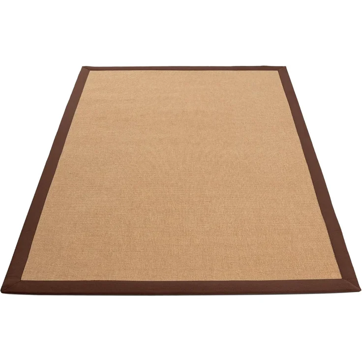 carpetfine Sisalteppich Sisal, rechteckig, Höhe: 5 mm, mit farbiger Bordüre, Anti Rutsch Rückseite – Bild 4