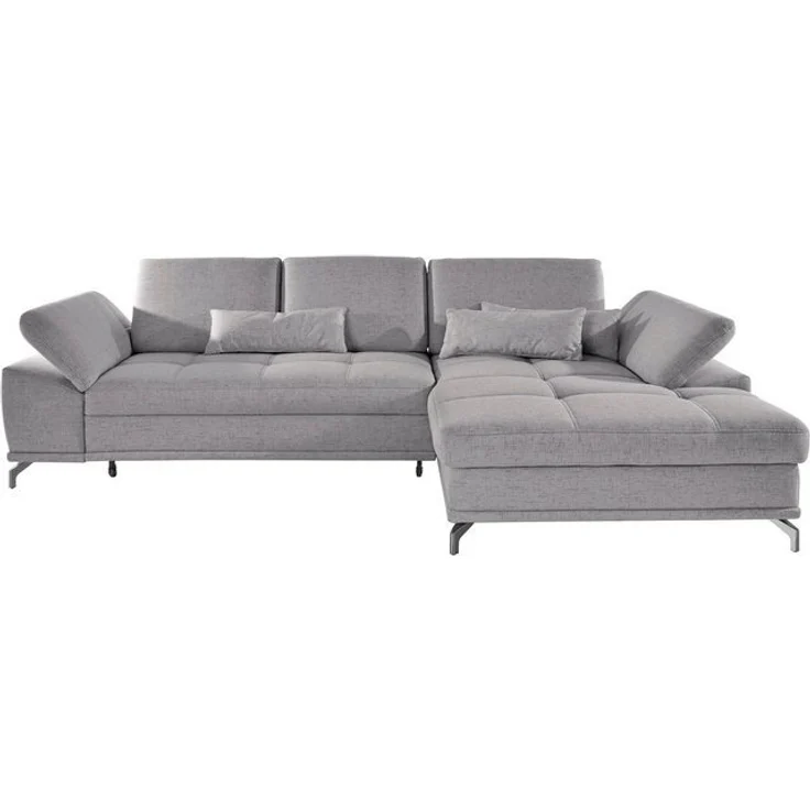 Places of Style Ecksofa Costello L-Form, mit Sitztiefenverstellung, Armteilverstellung und, 3 Nierenkissen, optional Bettfunktion und Bettkasten – Bild 4