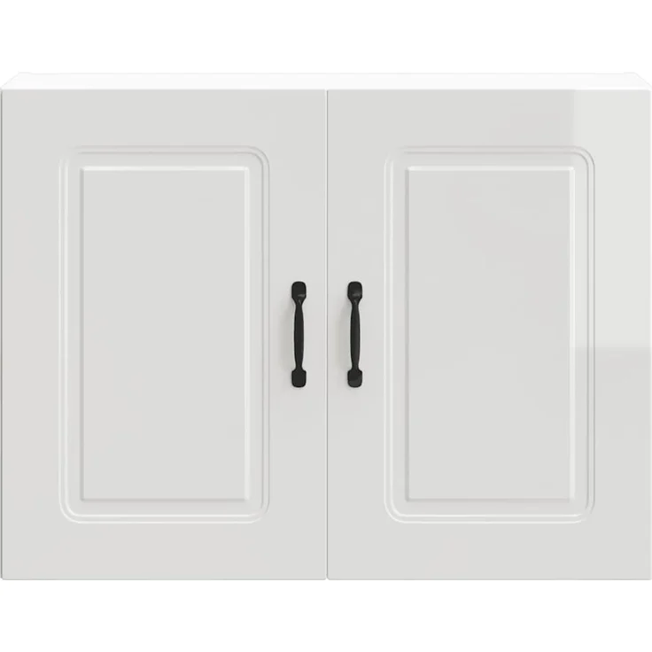 vidaXL Küchen-Hängeschrank Kalmar Hochglanz-Weiß Holzwerkstoff 853589 – Bild 6