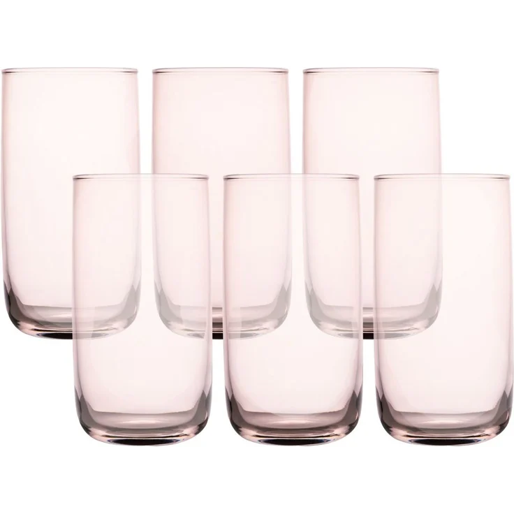 Hermia Concept 'F10000060' Gläser-Set (6-teilig), Rosa, 7 x 7 x 12,9 cm, 365 ml – Bild 5