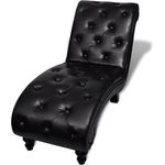 vidaXL Chaiselongue Braun Kunstleder 240407