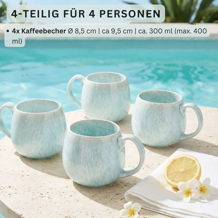 SÄNGER Kaffeebecher 4 teilig Paros – Bild 2