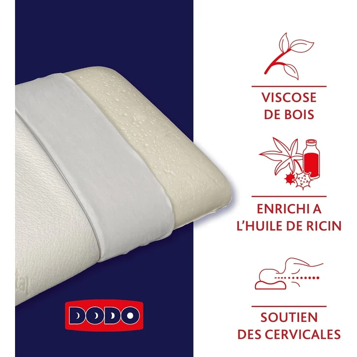 Ergonomisches Visco-Kopfkissen - 45 x 70 cm - DODO von VEGETAL – Bild 4