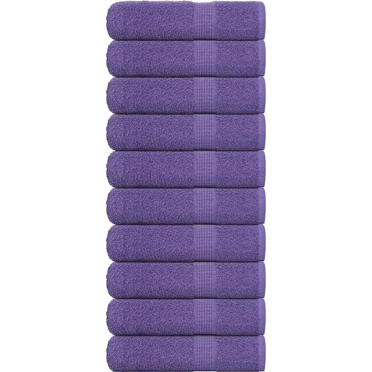 vidaXL Duschtücher FROGN 10 Stk. Lila 70x140 cm 360 g/m² 136883 – Bild 1