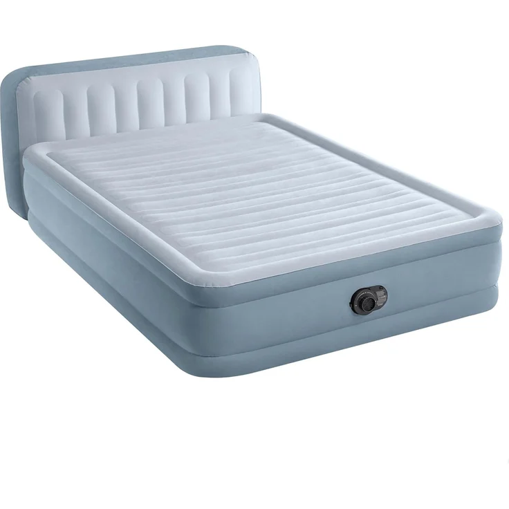 Intex Luftbett "DuraBeam Plush Headboard" Queen, (Packung, 1-tlg, mit 220V Pumpe), mit integriertem Kopfteil – Bild 1