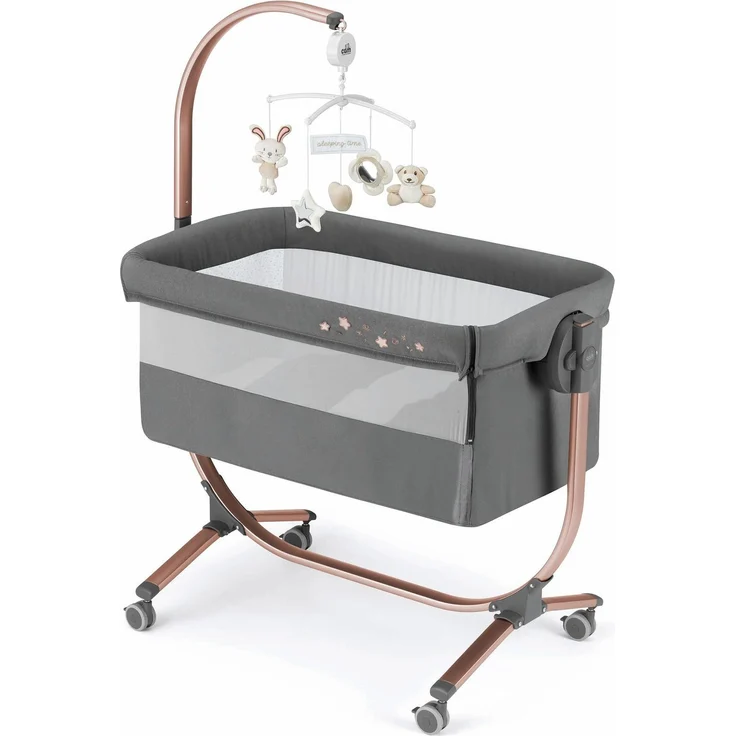 Baby Beistellbett Cullami | Mehr Farben verfügbar | inkl. Wippfunktion | 8-fach höhenverstellbar – Bild 9
