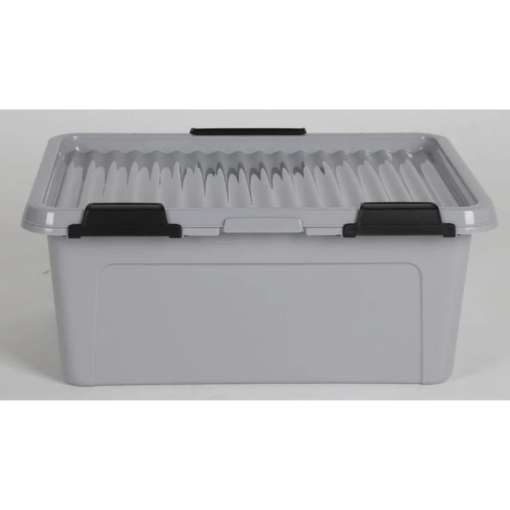 25x Scharnierbox 11L ca. 40×30×17 cm vollfarbig mit Deckel – stabile Aufbewahrungsbox für Haushalt Büro Lager Werkstatt Spielzeug Kleidung und Ordnungssysteme – Bild 4