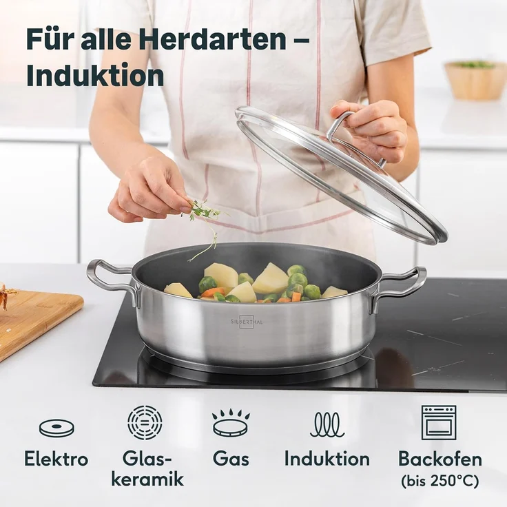 SILBERTHAL Servierpfanne 28 cm hoher Rand – Bild 2