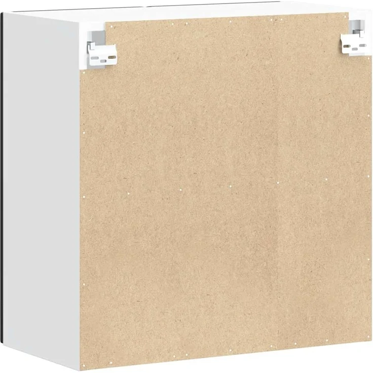 vidaXL Küchen-Hängeschrank mit Glastür Lucca Schwarz Holzwerkstoff 853908 – Bild 8