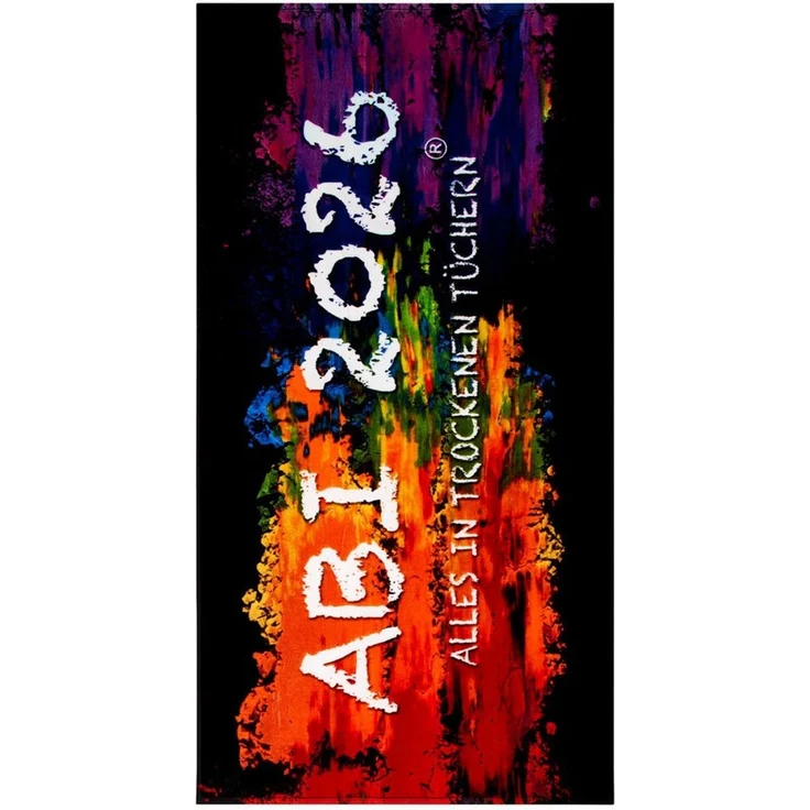 Egeria Strandtuch ABI 2026, Frottiervelours (1-St), 75x150 cm, "ABI 2026-Alles in trockenen Tüchern", Velours – Bild 1