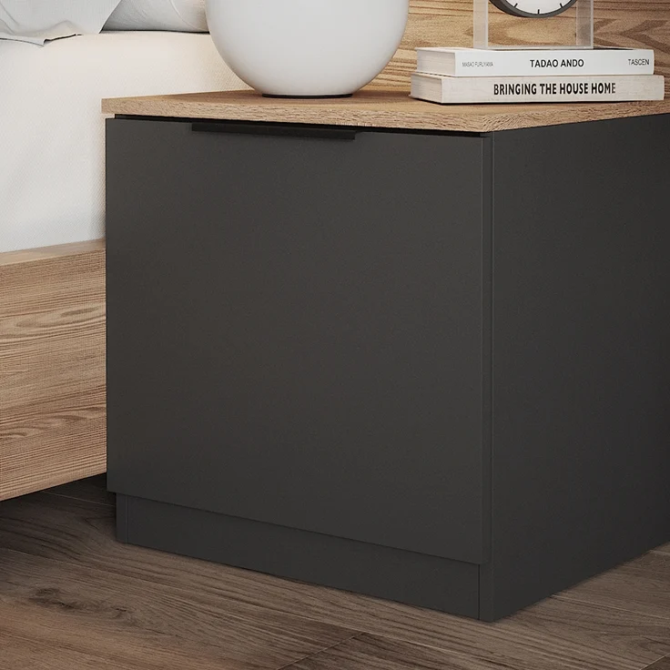 Nachttisch Betti Anthrazit/Sonoma 50 x 50 cm Vicco – Bild 5