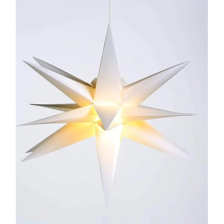 Gartenpirat LED Stern Faltstern 18 Zacken aus Kunstoff-Folie mit LED-Birne warmweiß, Timer-und Schalter-Funktion: Schalter mit 3 Funktionen(ON/OFF/TIMER) – Bild 5