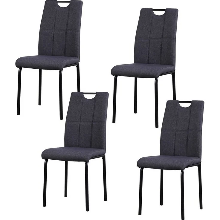 HTI-Living Esszimmerstuhl Stuhl Denton Grau (Set, 4 St), Esszimmerstuhl – Bild 1
