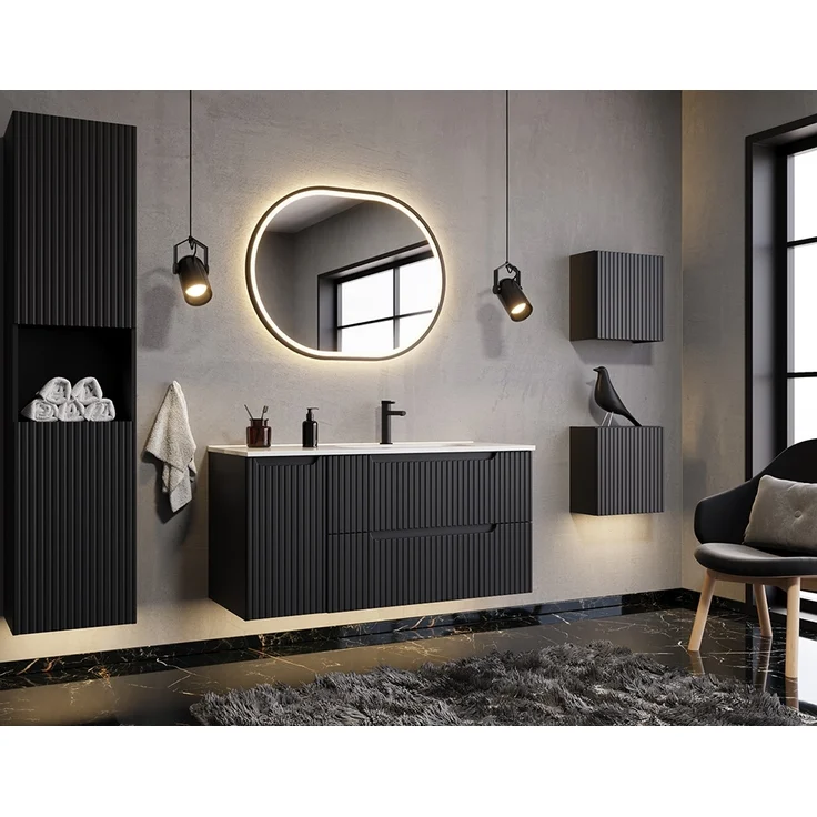 Hängeschrank 30cm, schwarz, NEWPORT-56-BLACK – Bild 7