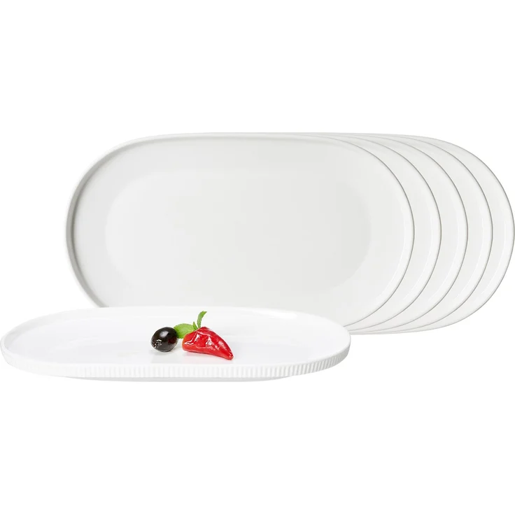 Ritzenhoff & Breker Kelly Servierplatte oval 28,5x16,5 cm 6er Set – Bild 1