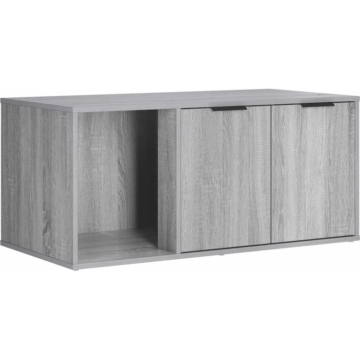 vidaXL Katzenkiste Möbel Sonoma-Grau 100 x 49 x 45 cm Holzwerkstoff 8014756 – Bild 5