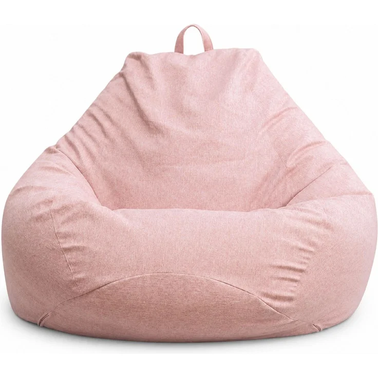 Sitzsack-Hülle ohne Füllmaterial, Rosa, 80 x 90 cm, Stoffbezug für Innen- und Außenbereich – Bild 1