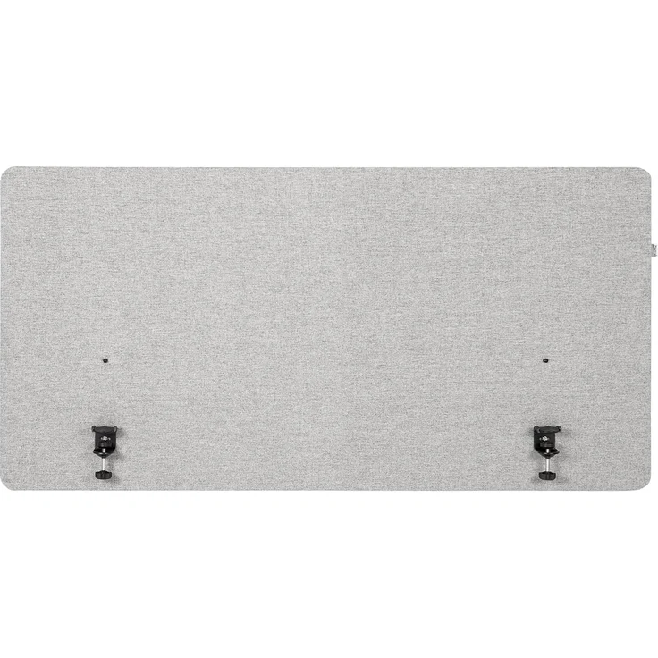 hjh OFFICE Akustik Trennwand Schreibtisch FLEXMIUT D 62x120 cm Stoff Hellgrau Sichtschutz Tischtrennwand 891008 – Bild 2