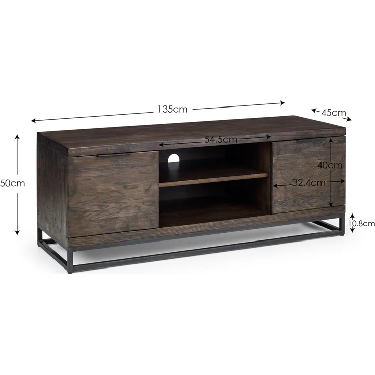 Julian Bowen Brooklyn TV-Möbel, dunkle Eiche – Bild 2