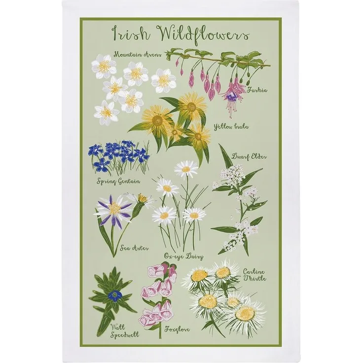 Ulster Weavers Geschirrtuch Irish Wildflowers, (1-tlg, 1-teilig), 100% Baumwolle 48x74 cm Küchentuch