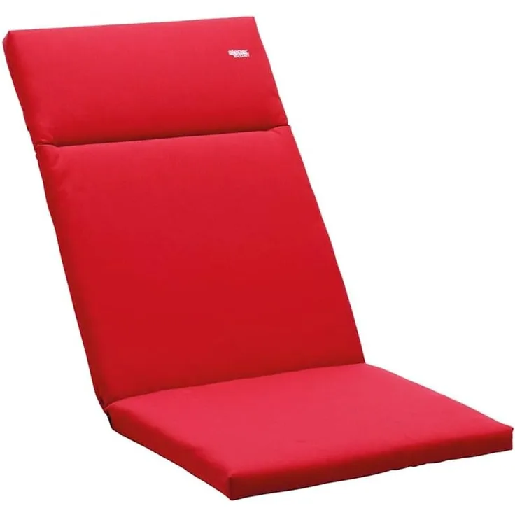 Sieger 5540 4914 Klappsessel-Auflage Schaum / Vlies Füllung, Polypropylen Rot 49 x 4 x 121 cm
