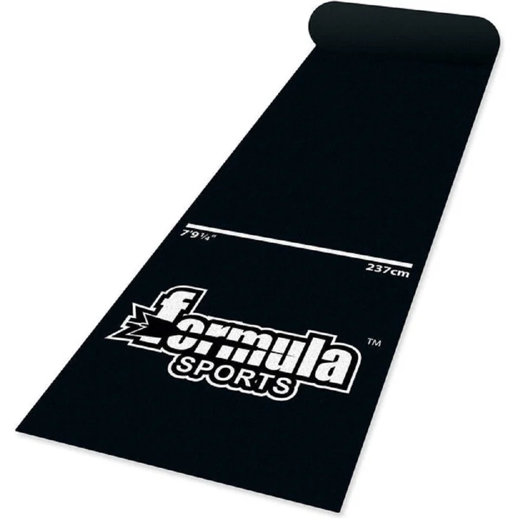 Schwarze Dartmatte – Schutzmatte und Teppich für sicheren Stand – Bild 1