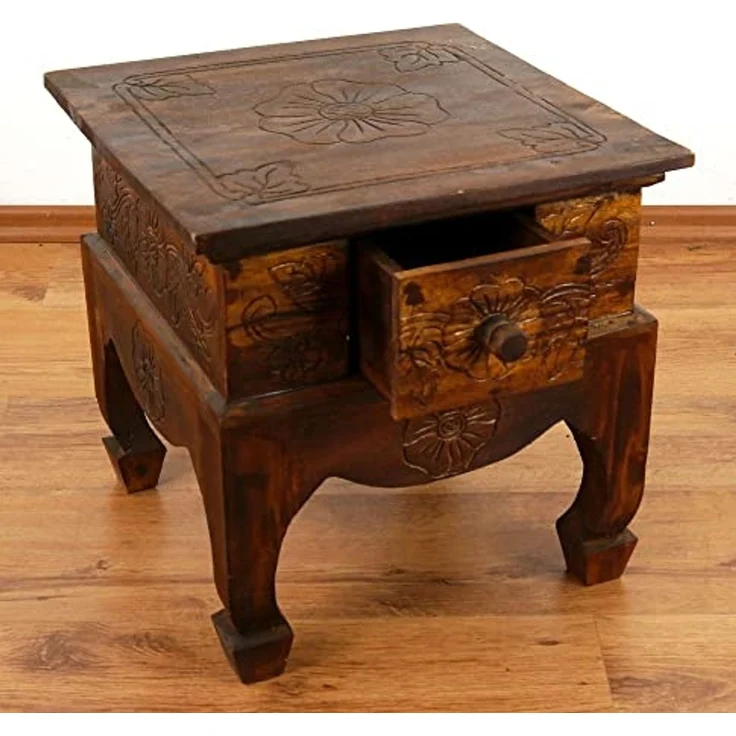 livasia Couchtisch livasia Couchtisch aus Bali, nachhaltig, handgefertigt, 39x39cm, handgefertigt – Bild 4