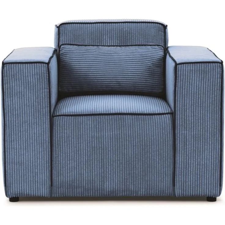 Sessel Designersessel WALDO in Stoff Poso Blau – Bild 2