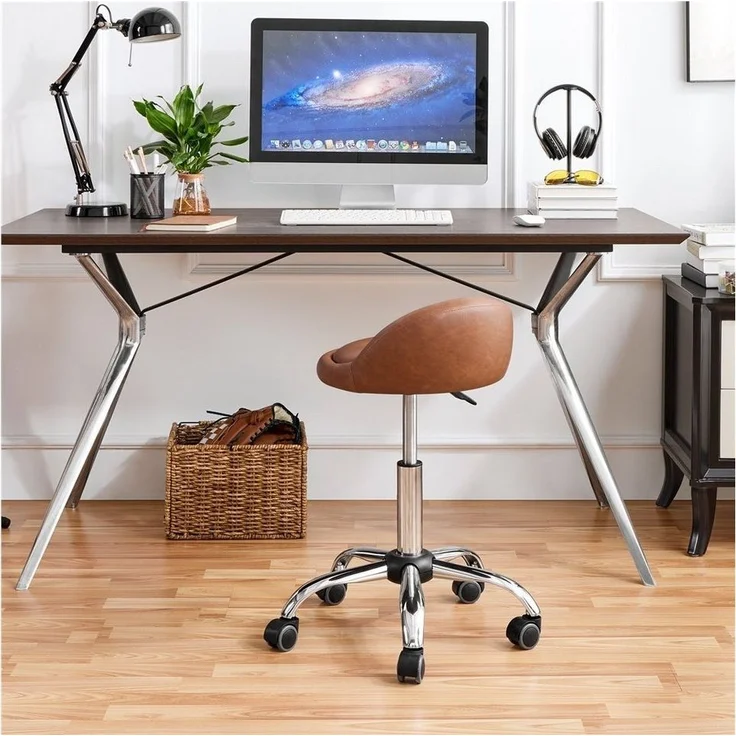 Yaheetech Drehhocker, Rollhocker Arbeitshocker Praxishocker Bürohocker – Bild 2