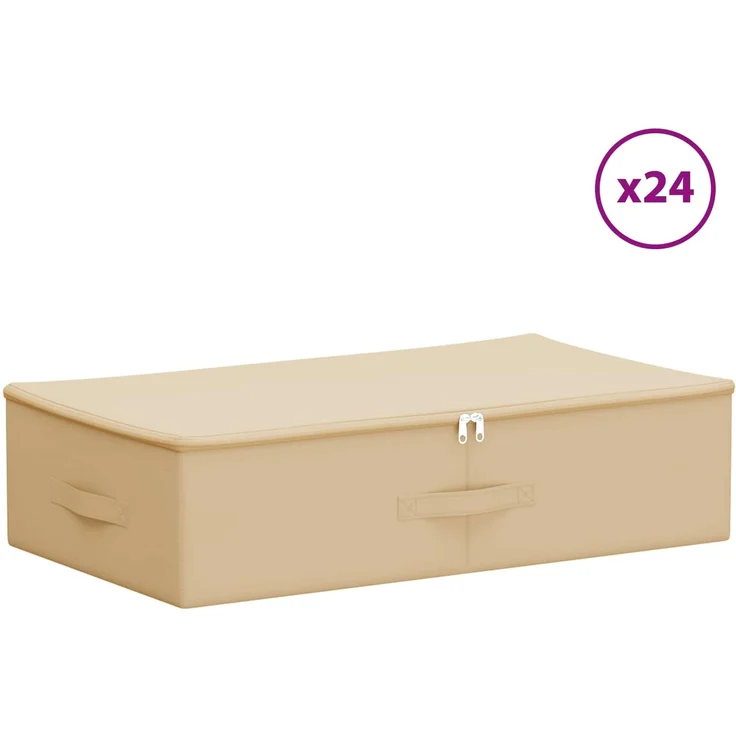 vidaXL Aufbewahrungsbox 24 stk. Vliesstoff 70 x 40 x 18 cm 50,4 L 42024614 – Bild 2