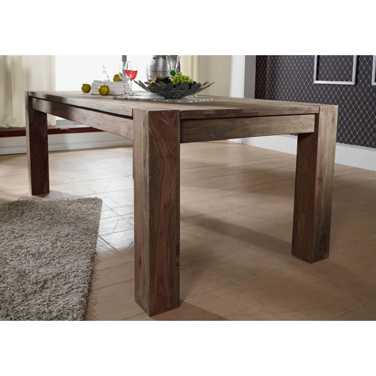 Esstisch Sheesham 240 x 100 x 76 grau geölt NATURE GREY #408 – Bild 4