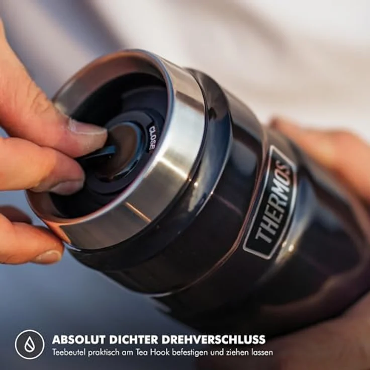 Thermos STAINLESS KING Thermobecher aus Edelstahl ice grey 0,47l - Coffee to Go Becher, absolut dicht, spülmaschinenfest, 7h heiß & 18h kalt, mit Haken für Teebeutel, BPA-frei – Bild 8