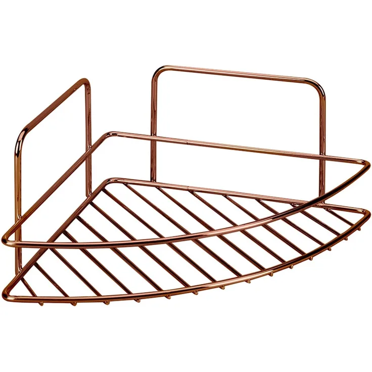 METALTEX 403510000 Reflex Eckablage 23 x 23 x 11 cm Polytherm Copper / Badezimmer Regal kupferfarbig